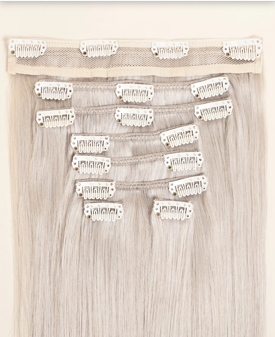 Ice Blonde Babe clip in hair extensions